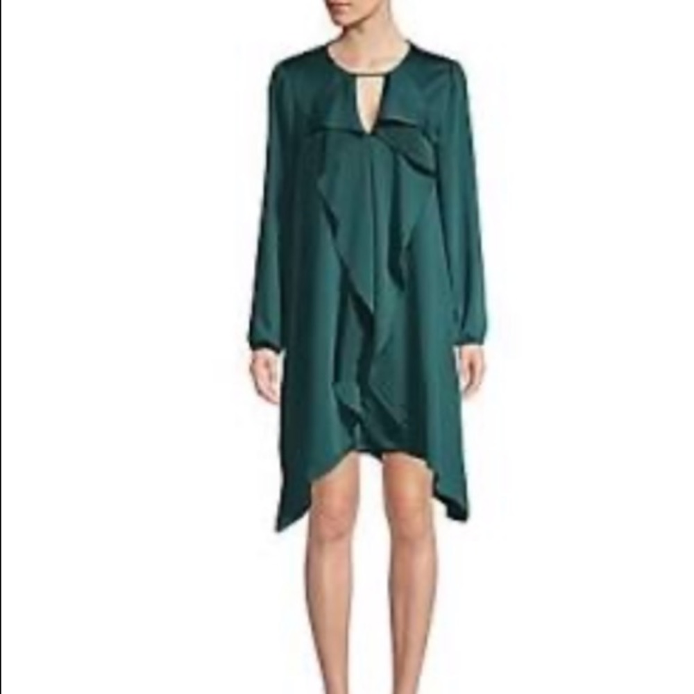BCBGMaxAzria front ruffle dress with cutouts.Small